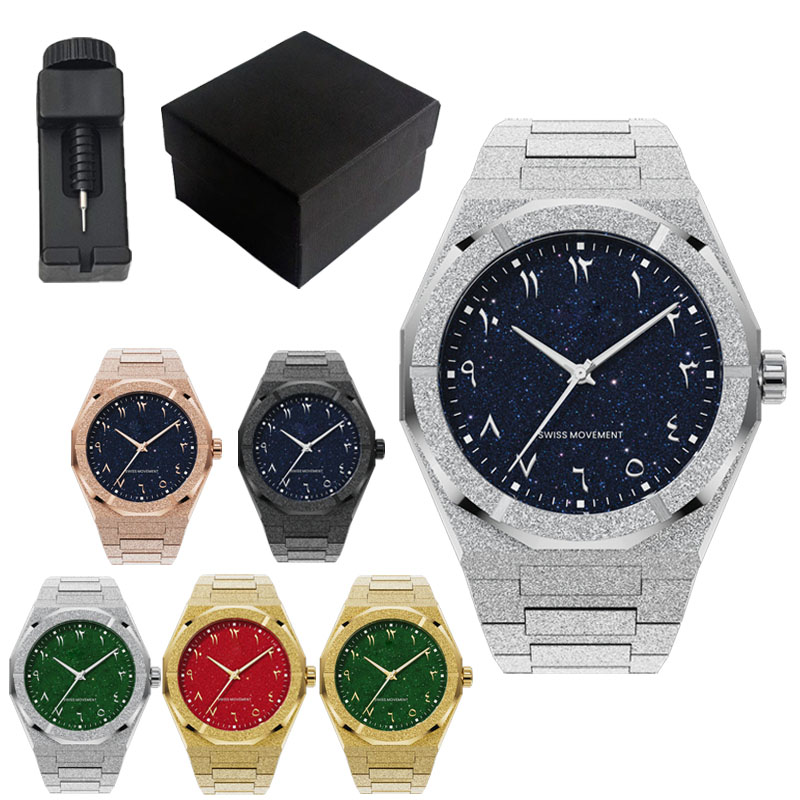Luxury Watch With Arabic Numerals - 5 ATM Water Resistant All Stainless