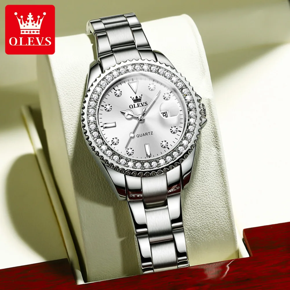 Luxury Watch Diamond - OLEVS 1pc Fashion Diamond Women Quartz