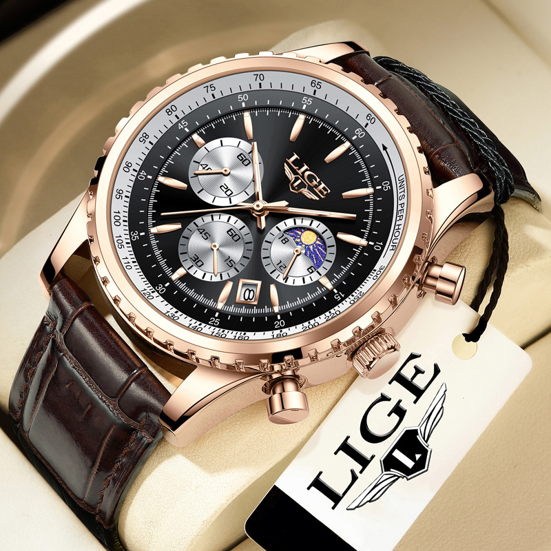 New Fashion Mens Watches LIGE  - đánh giá và giá Compass Watch Luxury