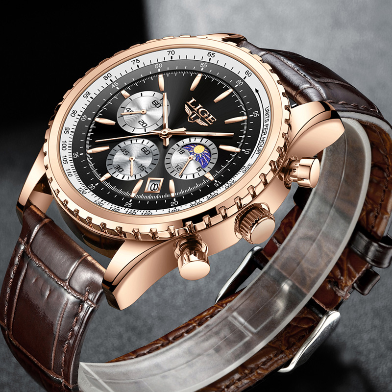 New Fashion Mens Watches LIGE  - đánh giá và giá Compass Watch Luxury