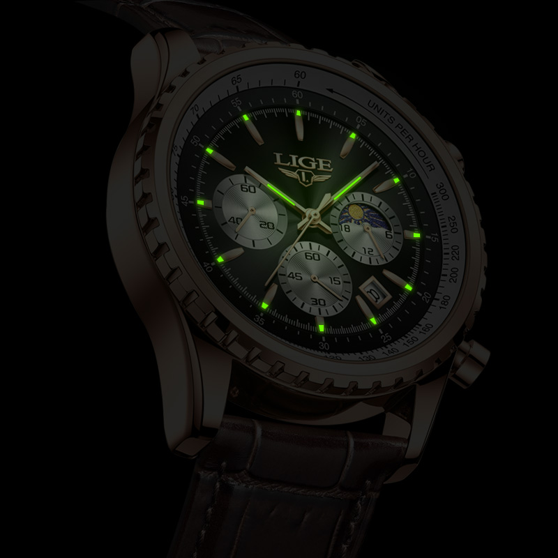 New Fashion Mens Watches LIGE  - đánh giá và giá Compass Watch Luxury