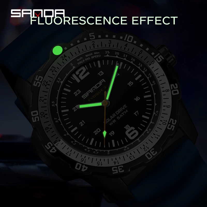 SANDA New Luxury Men's Solar-p - đánh giá và giá Luxury Watch With Arabic Numerals