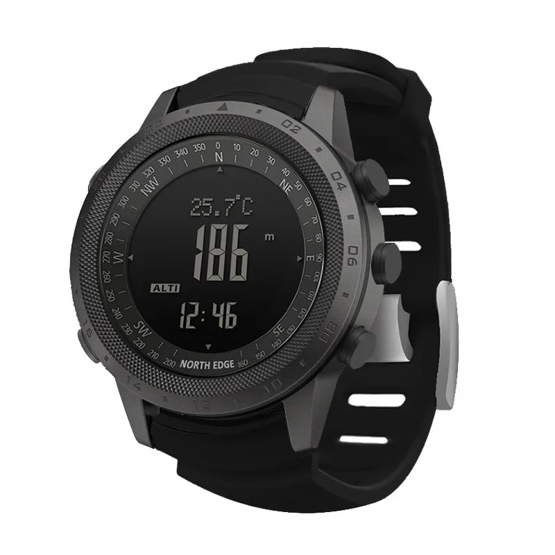 Men Digital Watch NORTH EDGE D - đánh giá và giá Compass Watch Luxury