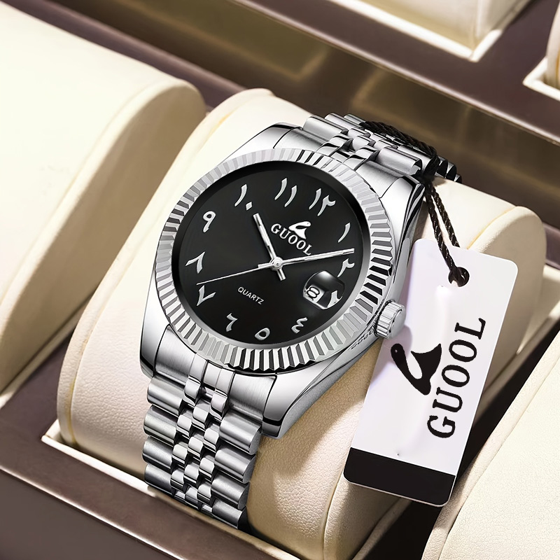 New Hot-Selling Men's Stainles - đánh giá và giá Luxury Watch With Arabic Numerals