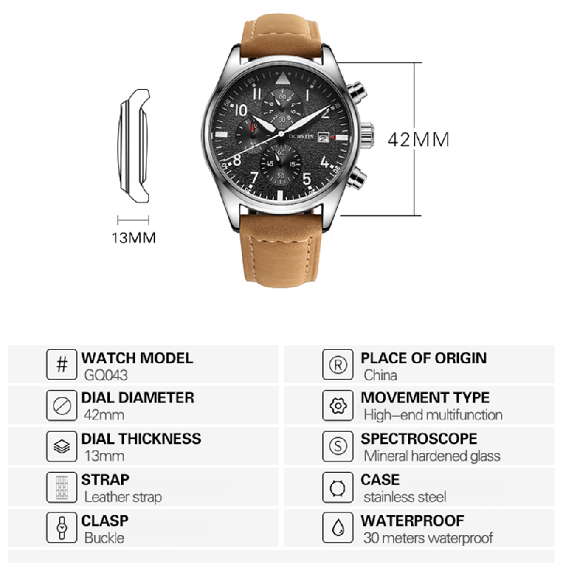 OCHSTIN Original Men Chronogra - đánh giá và giá Luxury Watch With Arabic Numerals
