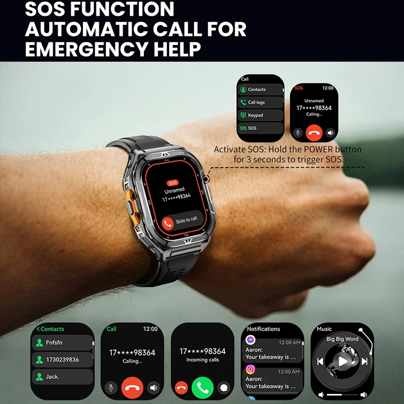 Luxury AMOLED Smartwatch Real  - đánh giá và giá Compass Watch Luxury