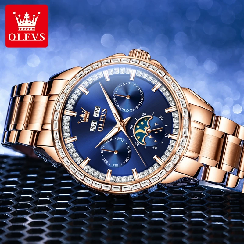 OLEVS 6695 NEW Men's Watches F - đánh giá và giá Compass Watch Luxury