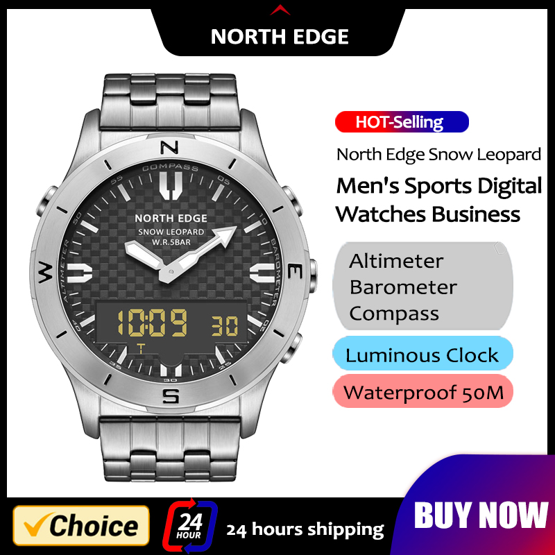 NORTH EDGE Men's Sports Digita - đánh giá và giá Compass Watch Luxury